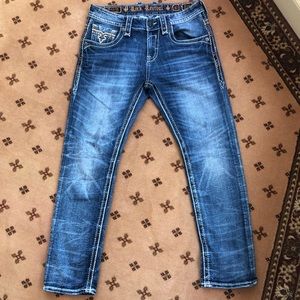 Rock Revival Men’s Straight Jeans (32/32)